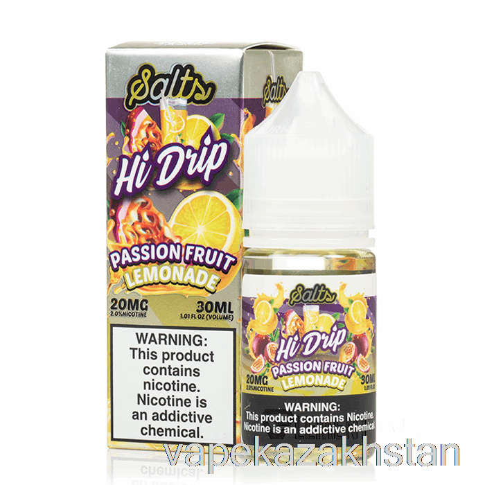 Vape Disposable Passion Fruit Lemonade - Hi-Drip Salts - 30mL 50mg